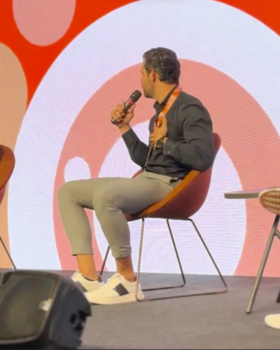 Palco de evento nacional para dentistas
